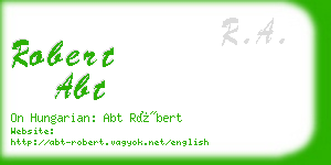 robert abt business card